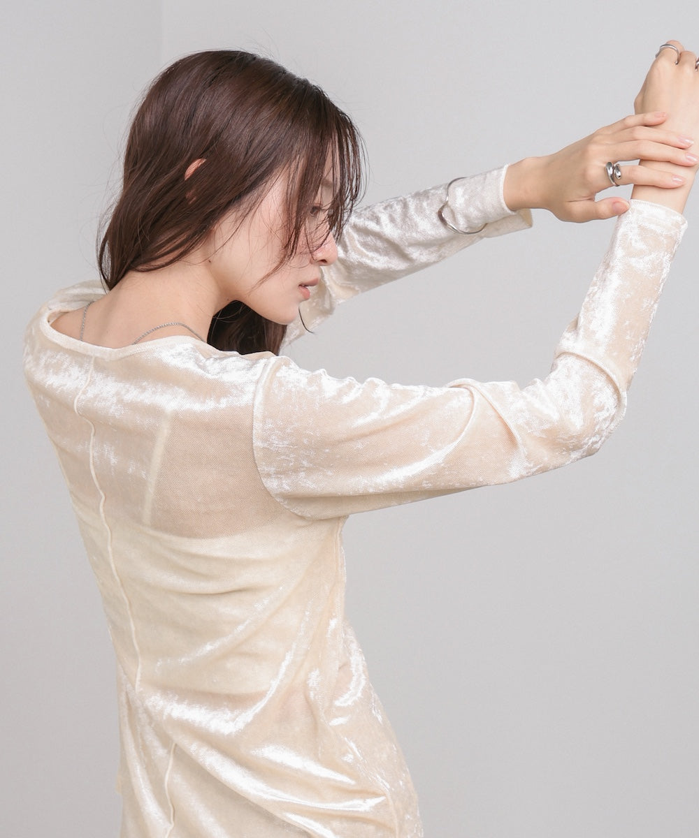 シアーベロアベーシックカットソー