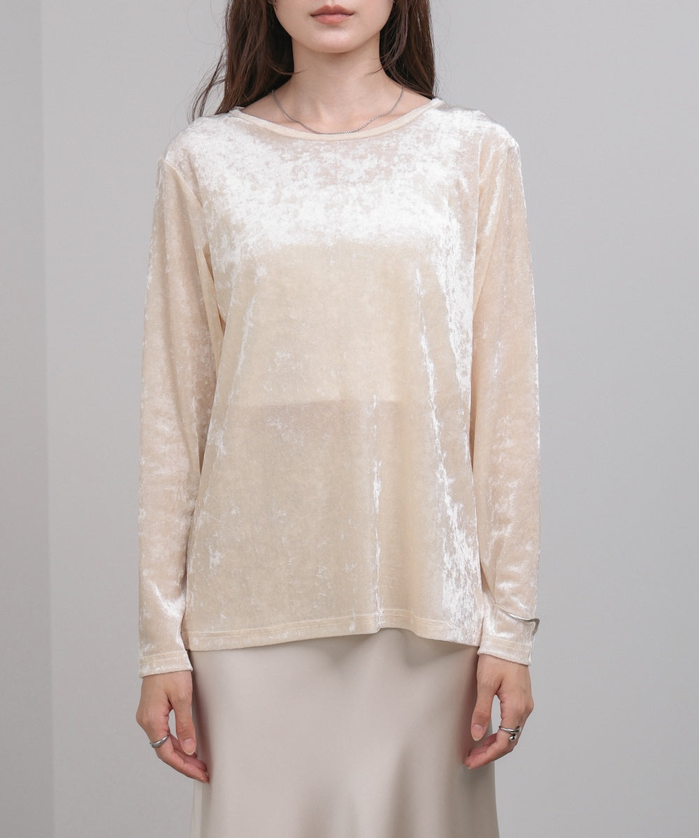 シアーベロアベーシックカットソー
