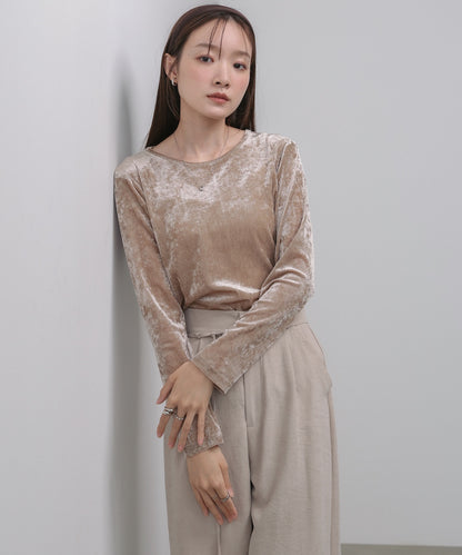 シアーベロアベーシックカットソー