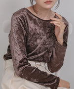 シアーベロアベーシックカットソー