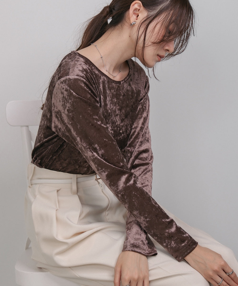 シアーベロアベーシックカットソー