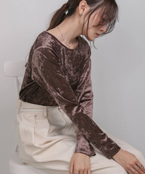 シアーベロアベーシックカットソー