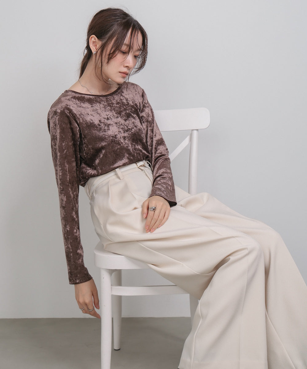 シアーベロアベーシックカットソー