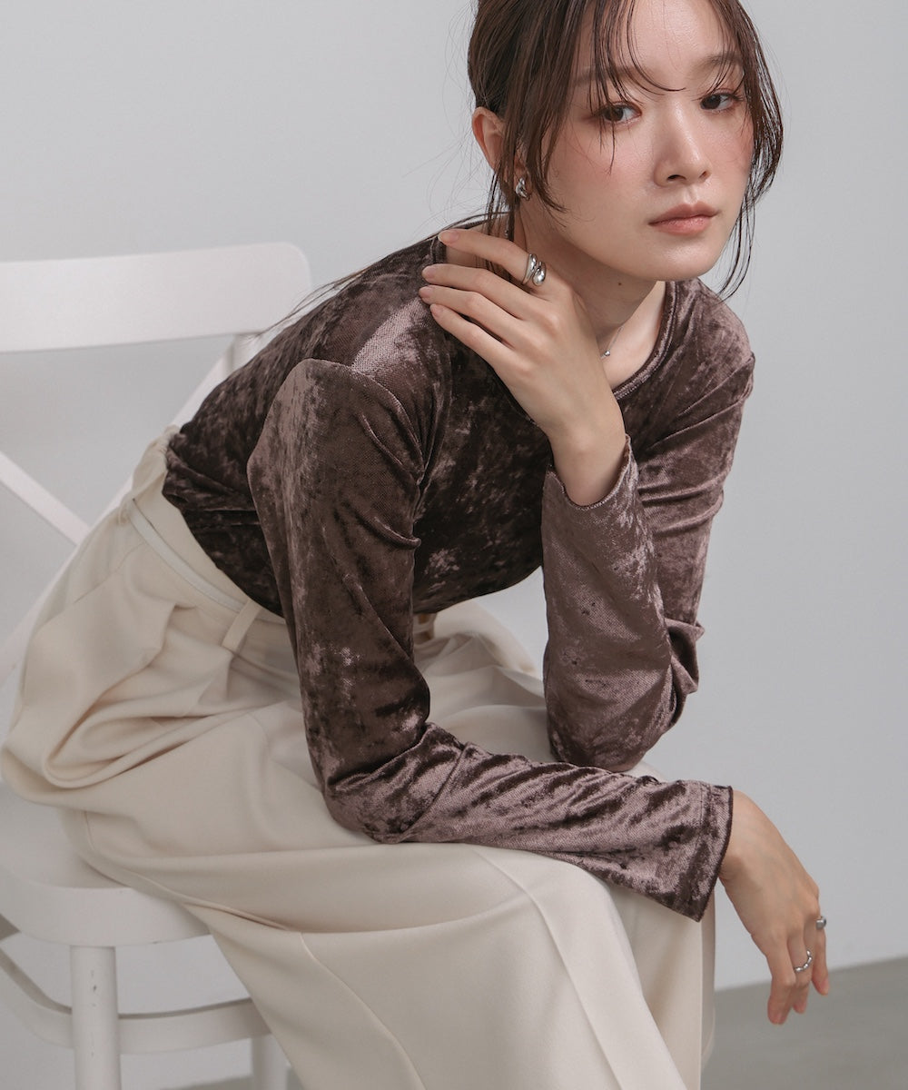 シアーベロアベーシックカットソー