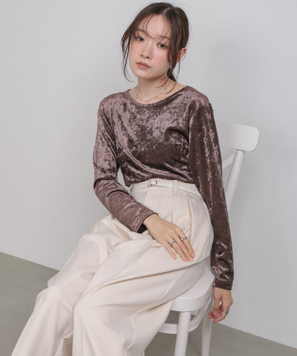 シアーベロアベーシックカットソー