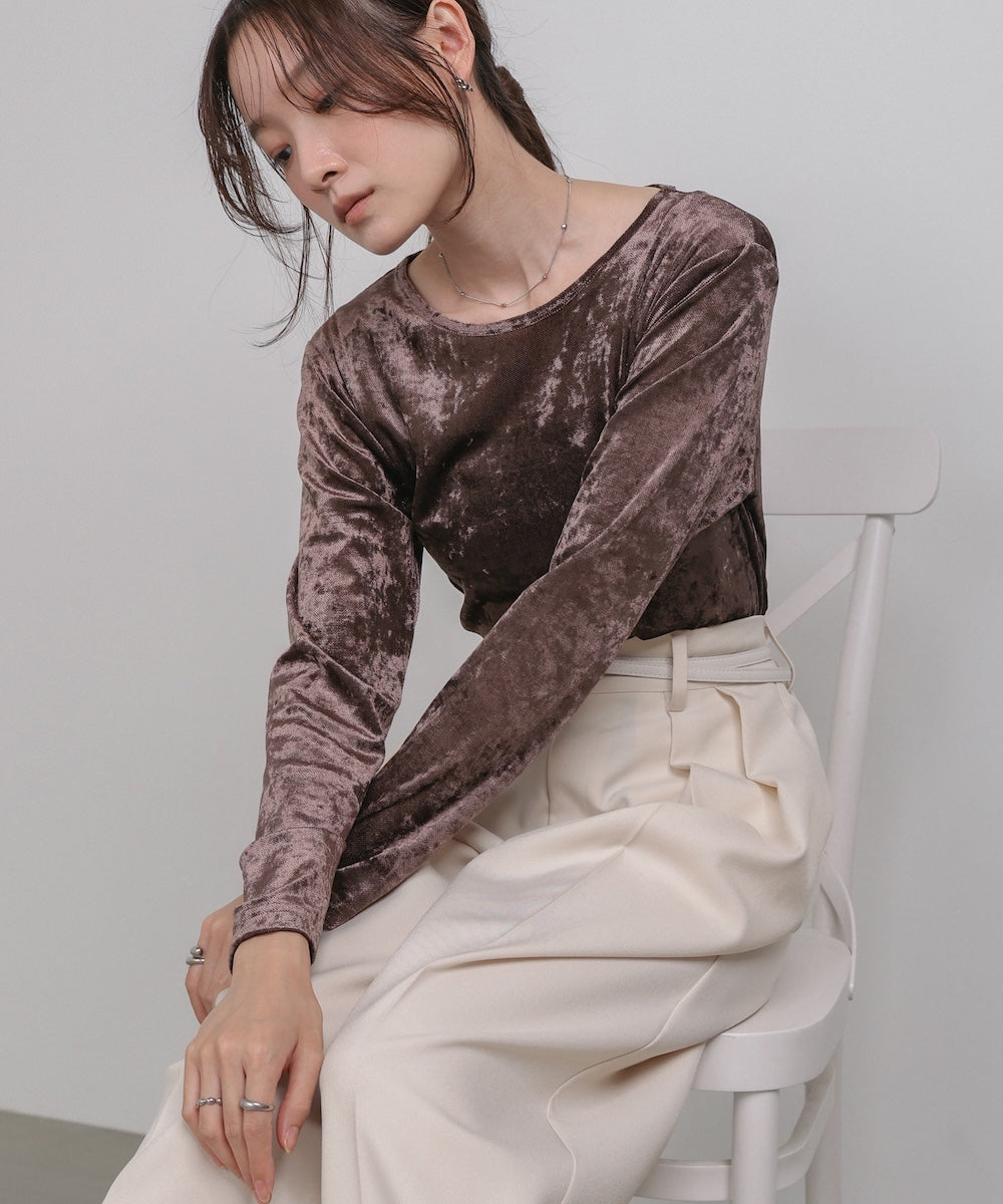 シアーベロアベーシックカットソー