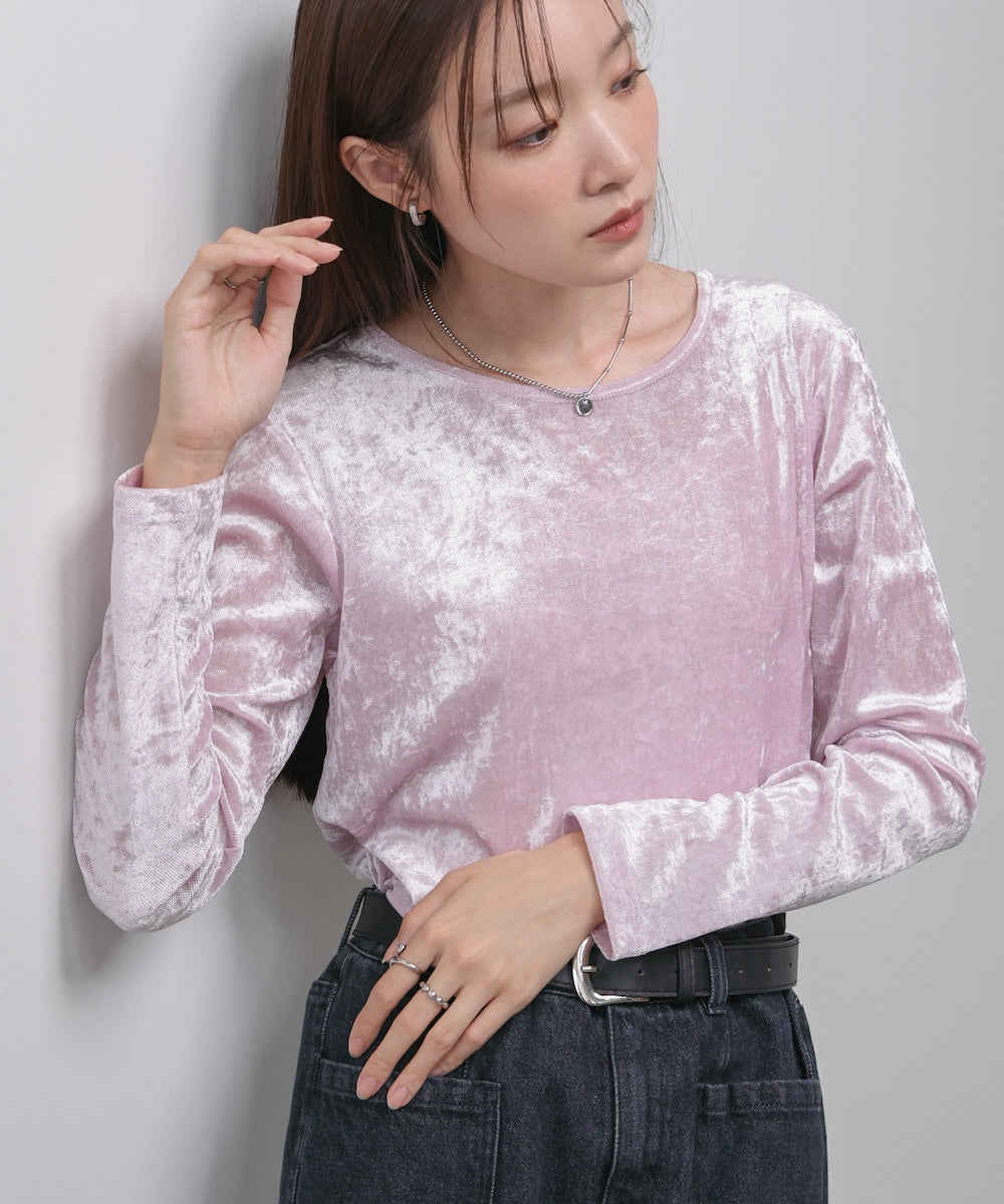 シアーベロアベーシックカットソー