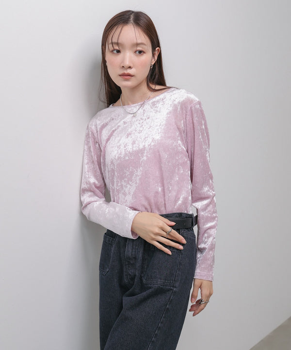 シアーベロアベーシックカットソー