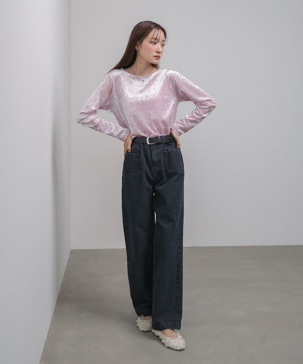 シアーベロアベーシックカットソー