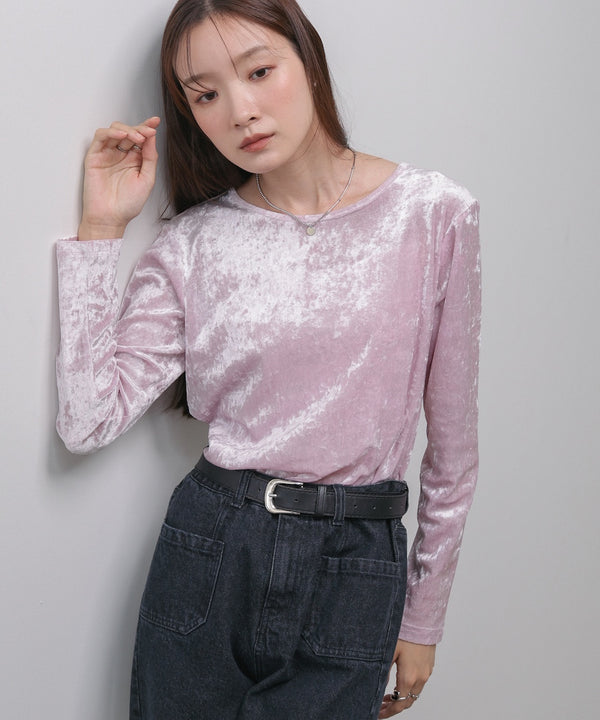 シアーベロアベーシックカットソー