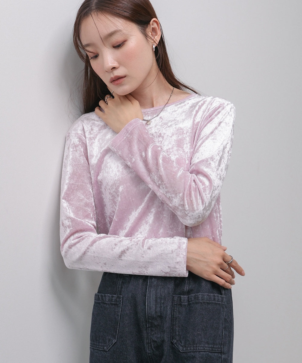 シアーベロアベーシックカットソー
