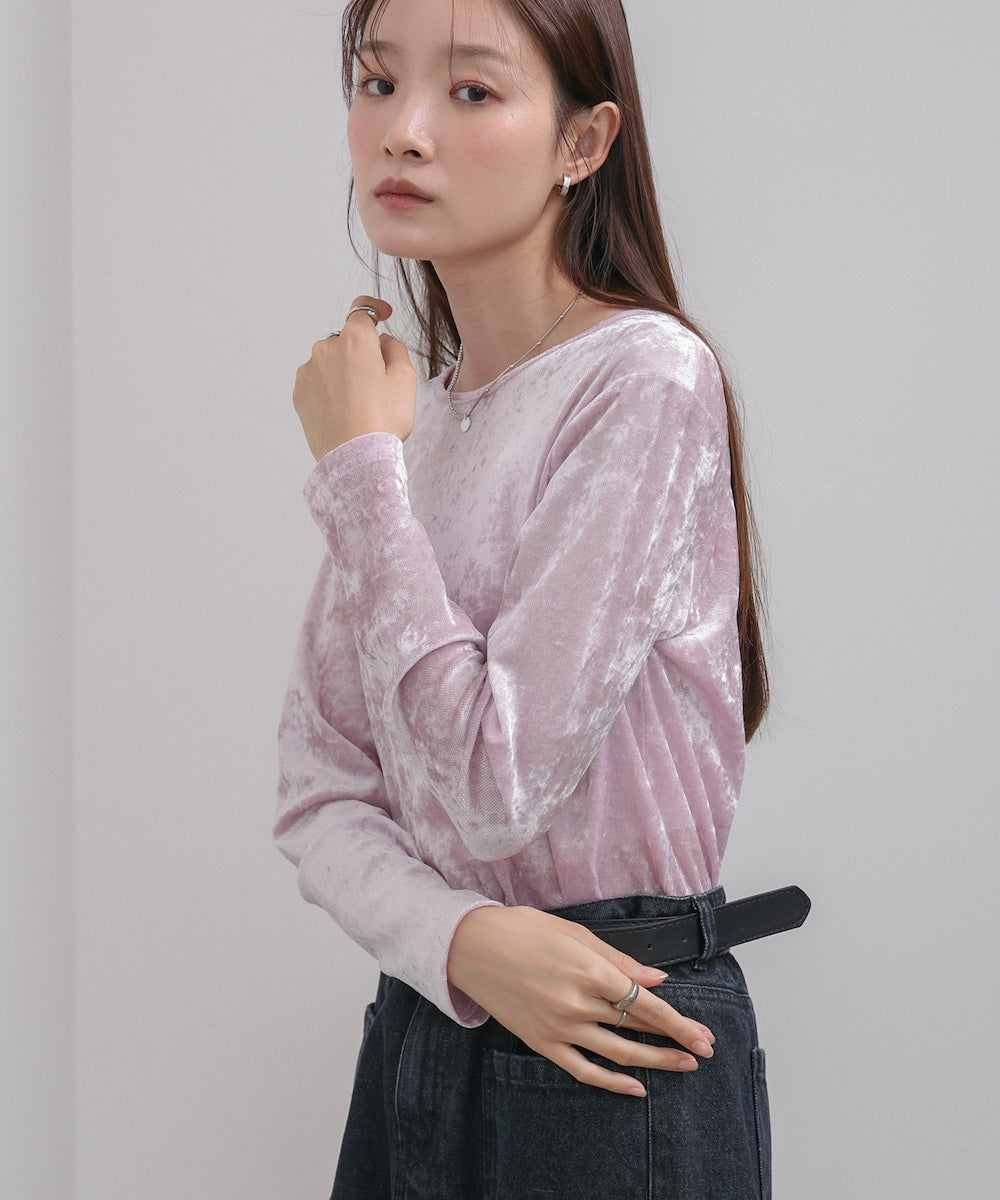 シアーベロアベーシックカットソー