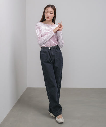 シアーベロアベーシックカットソー