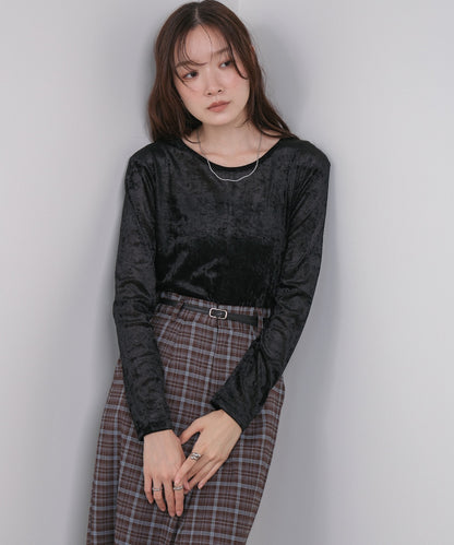 シアーベロアベーシックカットソー