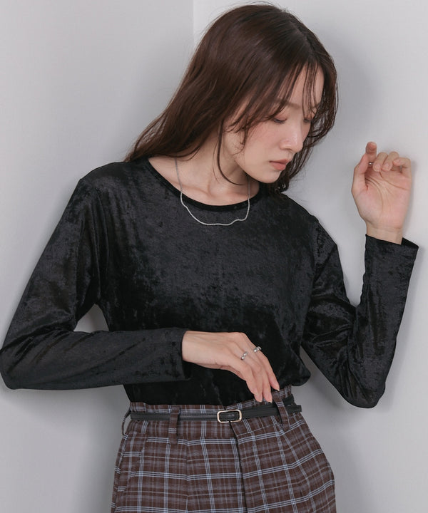 シアーベロアベーシックカットソー