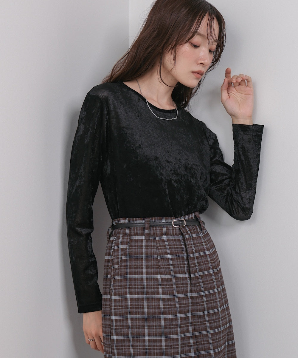 シアーベロアベーシックカットソー