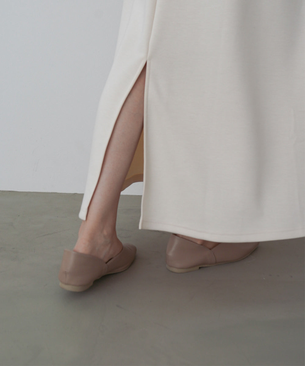 袖オーガンジーポンチワンピース