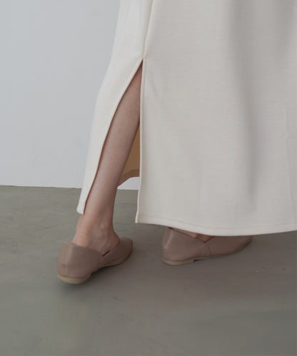 袖オーガンジーポンチワンピース