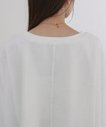 シアーレイヤードプリントスウェットトップス