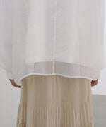 シアーレイヤードプリントスウェットトップス