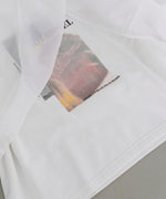 シアーレイヤードプリントスウェットトップス