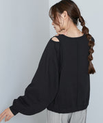 レイヤードライクパイピングスウェットトップス