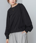 レイヤードライクパイピングスウェットトップス