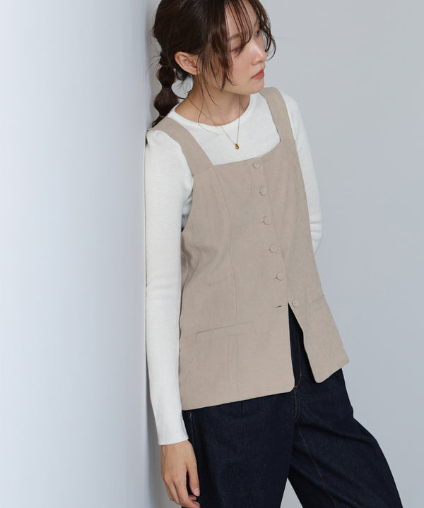 ピーチ起毛ベスト