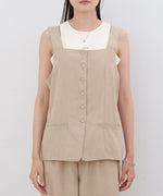 ピーチ起毛ベスト