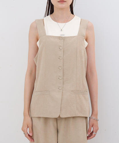 ピーチ起毛ベスト