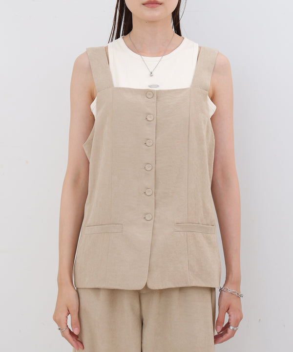 ピーチ起毛ベスト