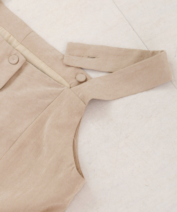 ピーチ起毛ベスト