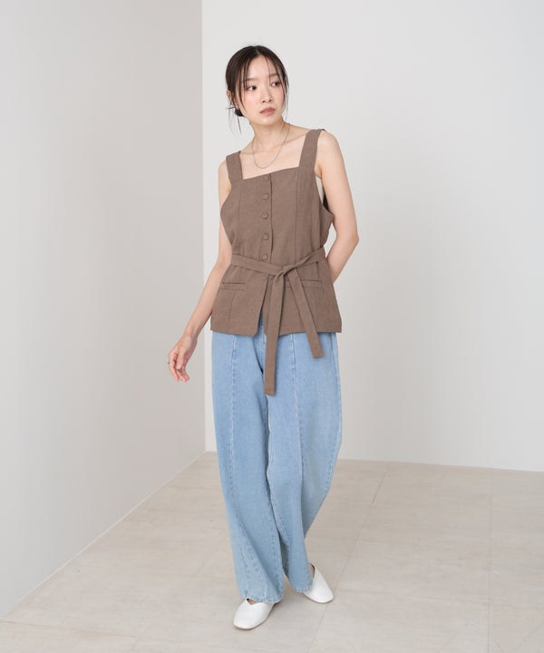 ピーチ起毛ベスト