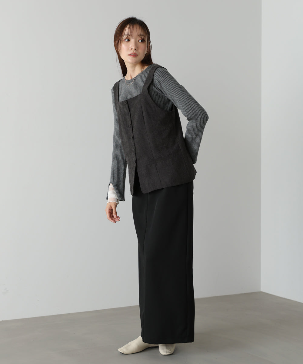 ピーチ起毛ベスト