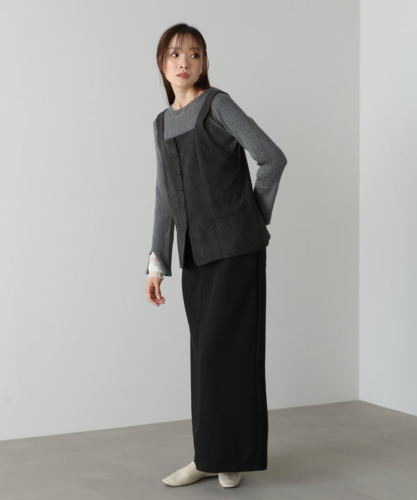 ピーチ起毛ベスト