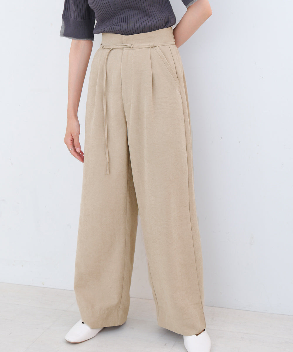ピーチ起毛ストレートパンツ