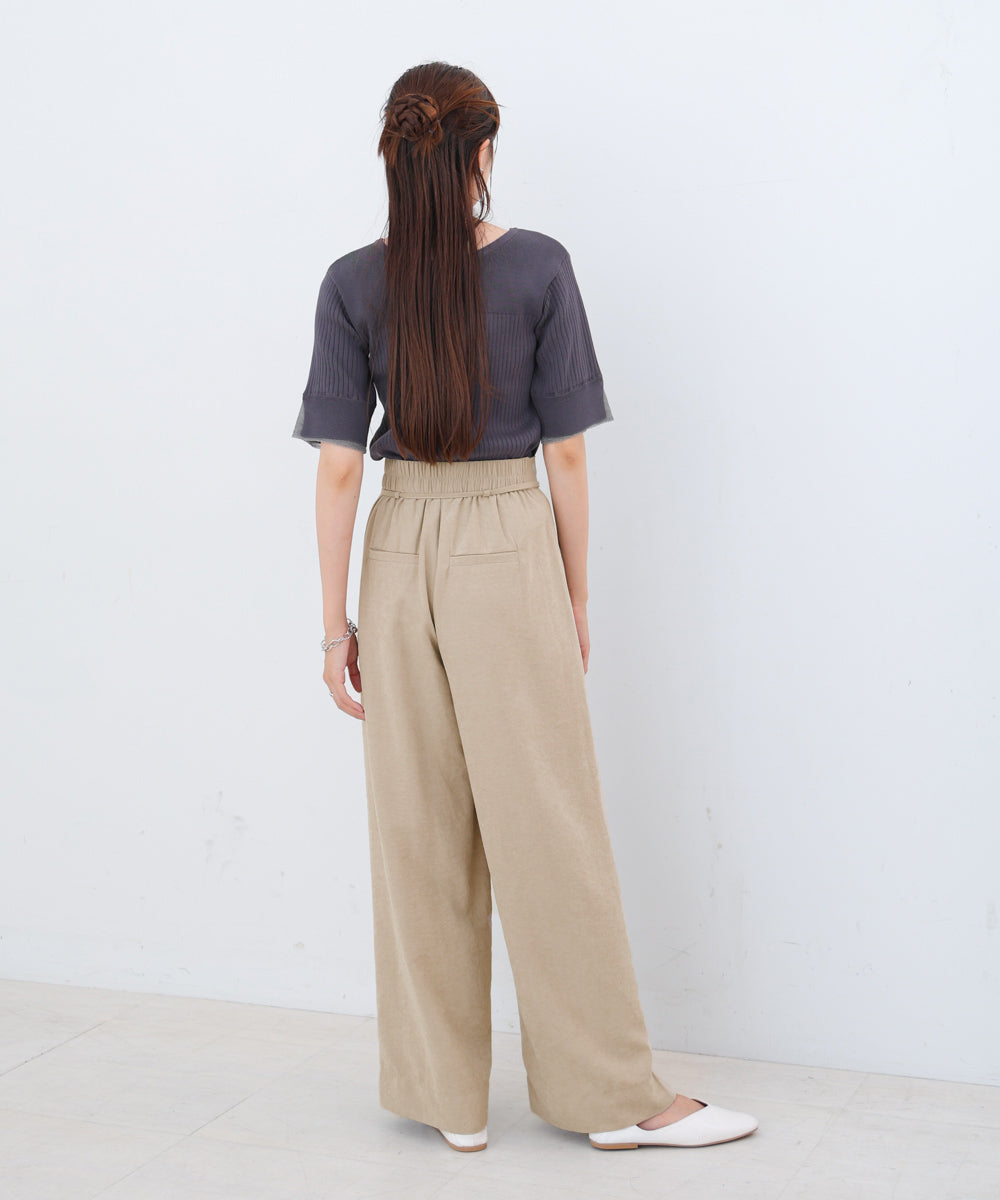 ピーチ起毛ストレートパンツ