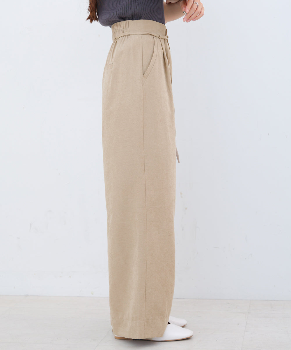 ピーチ起毛ストレートパンツ