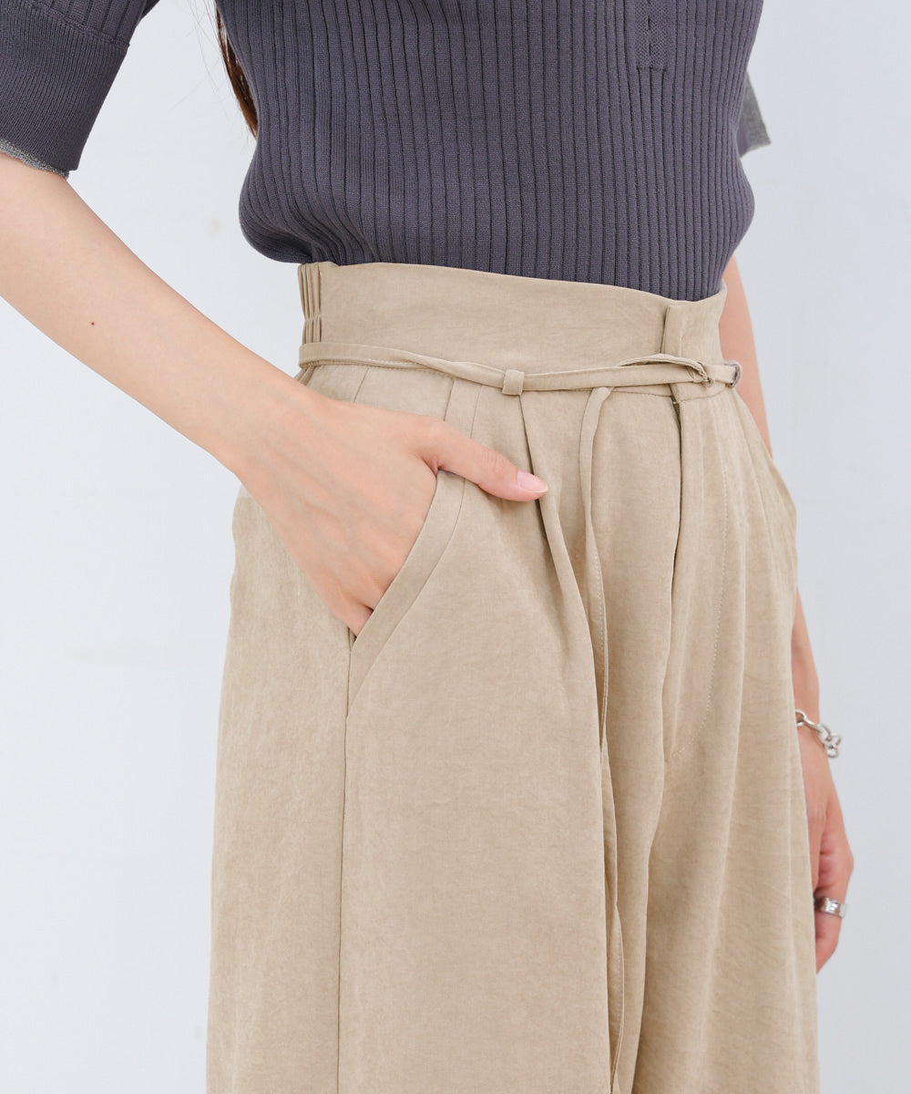 ピーチ起毛ストレートパンツ