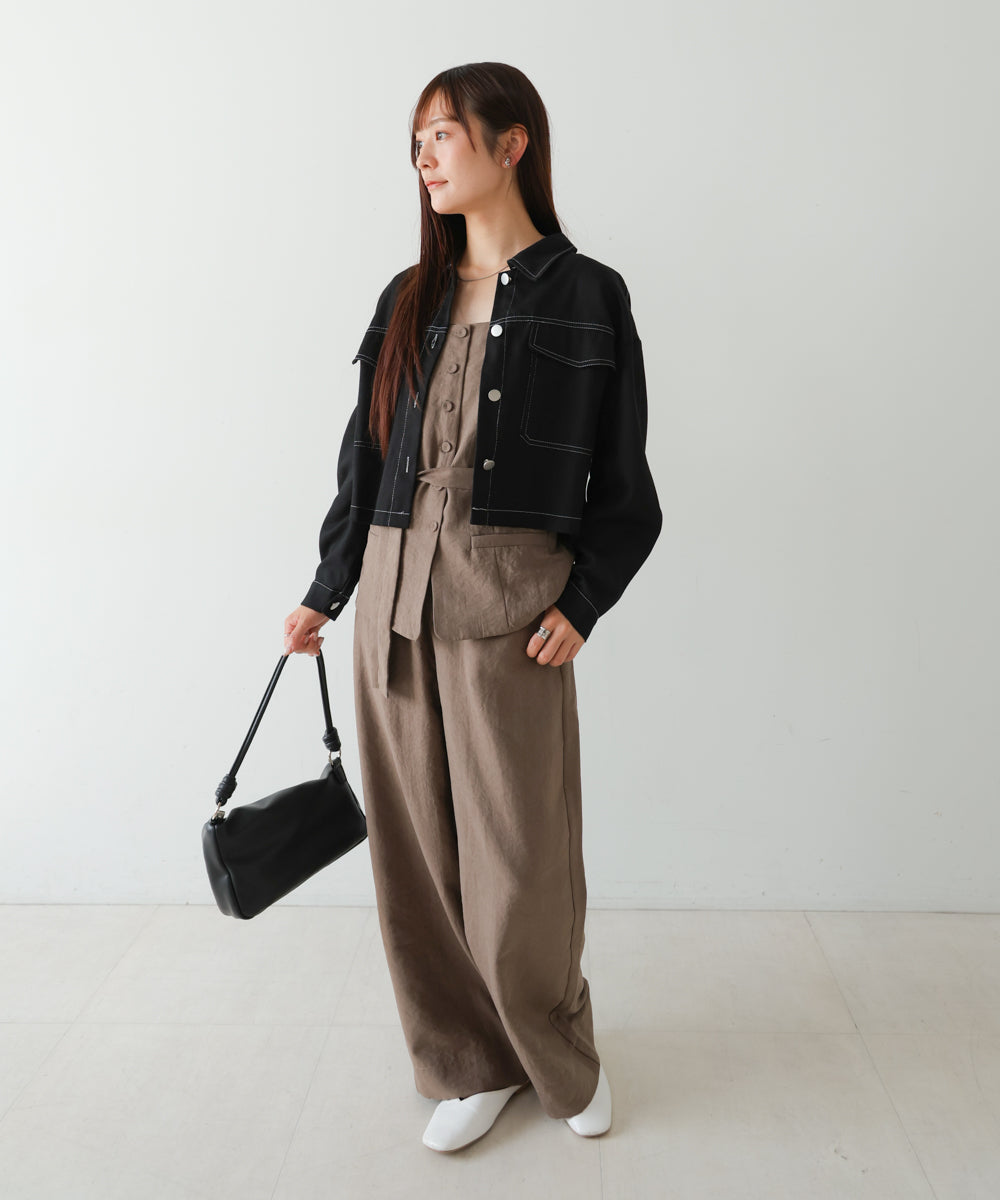 ピーチ起毛ストレートパンツ