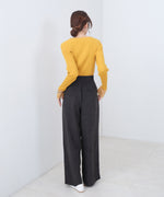 ピーチ起毛ストレートパンツ