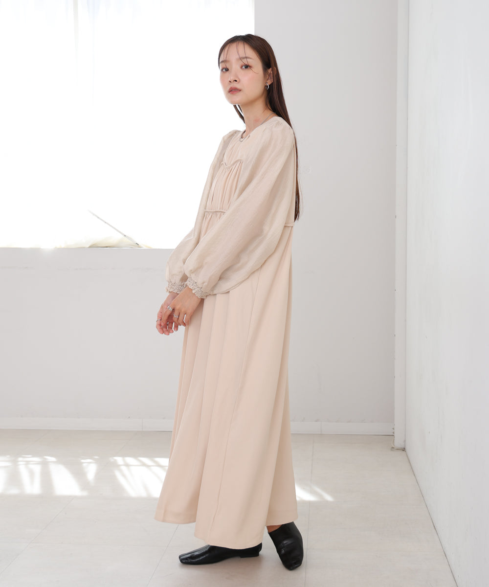 【S・Mサイズ展開】ビスチェライクフレアワンピース