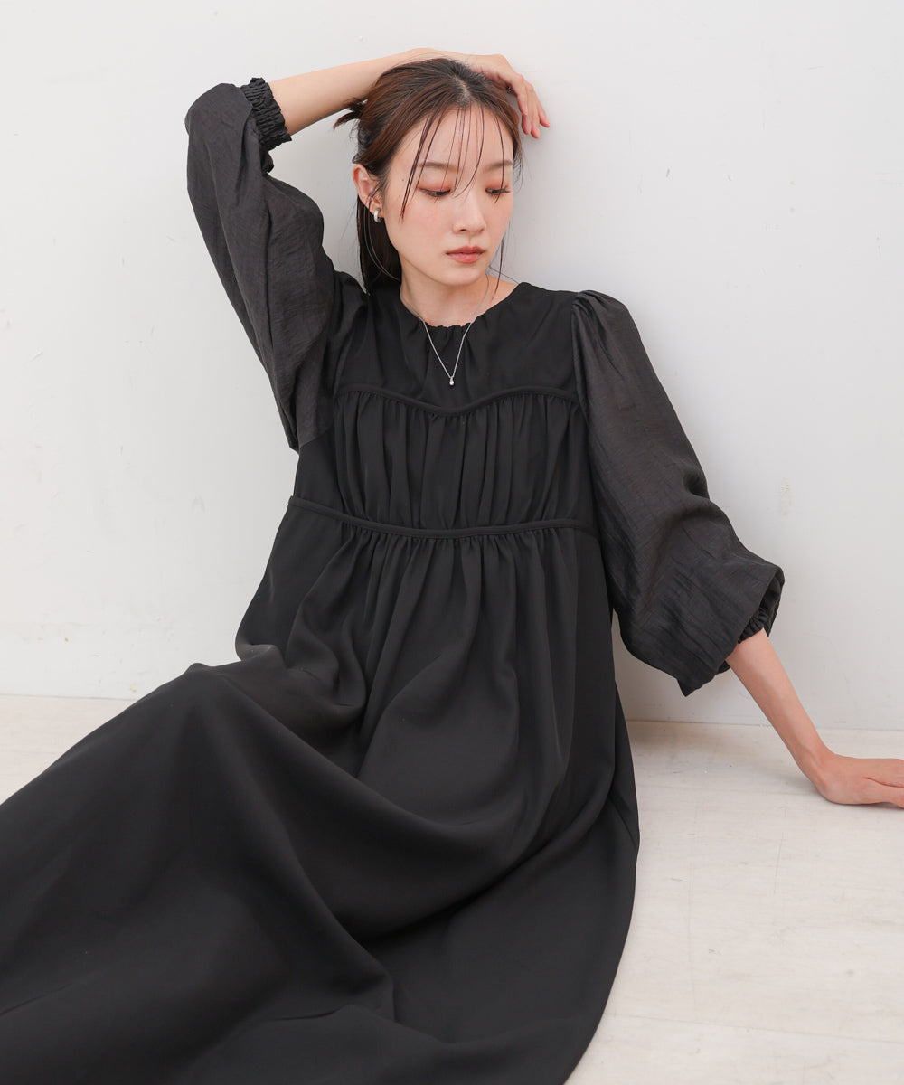 【S・Mサイズ展開】ビスチェライクフレアワンピース