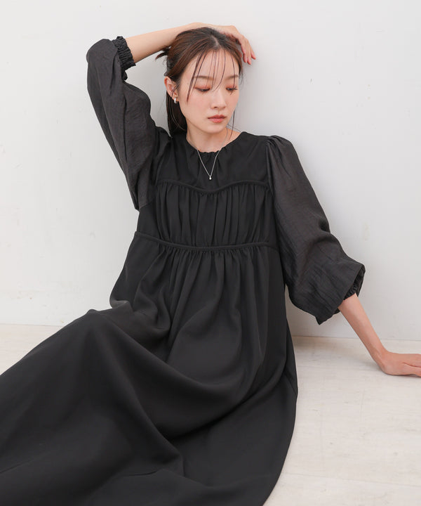 【S・Mサイズ展開】ビスチェライクフレアワンピース