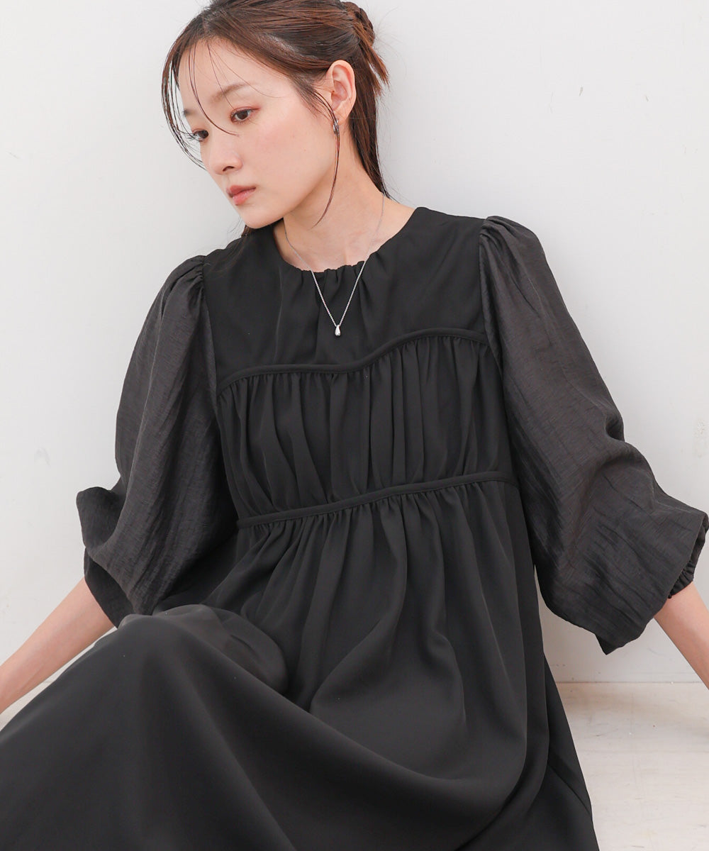 【S・Mサイズ展開】ビスチェライクフレアワンピース