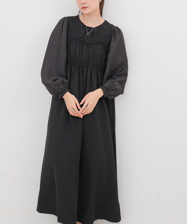 【S・Mサイズ展開】ビスチェライクフレアワンピース