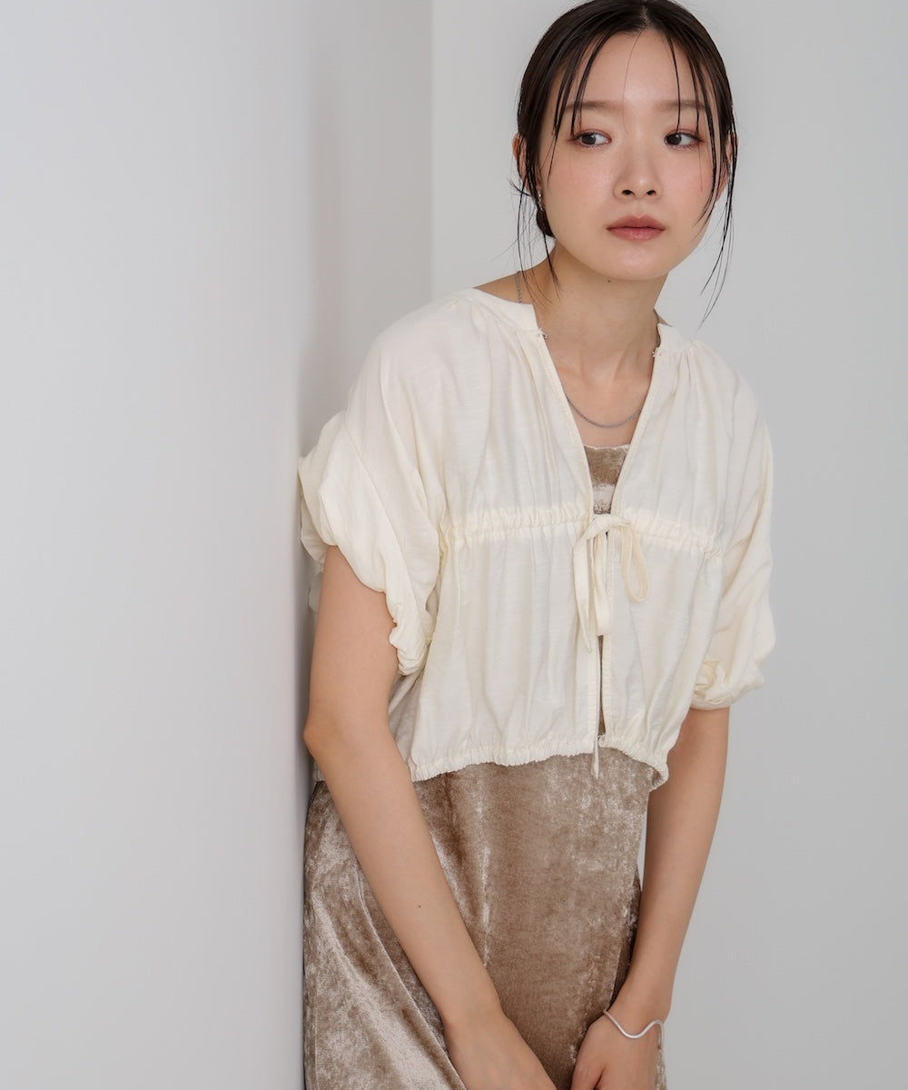 ギャザードロストシャツベスト