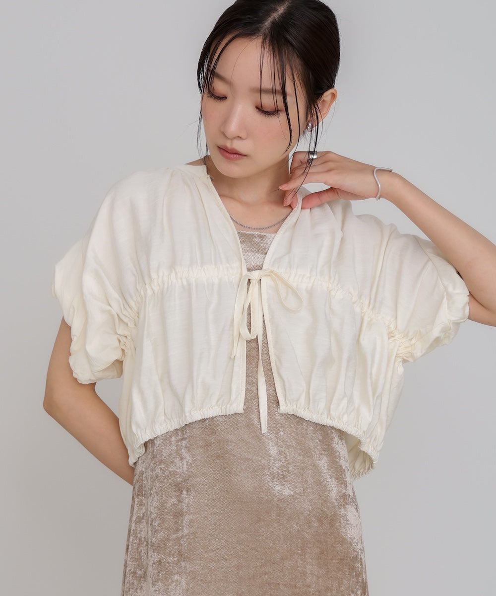 ギャザードロストシャツベスト