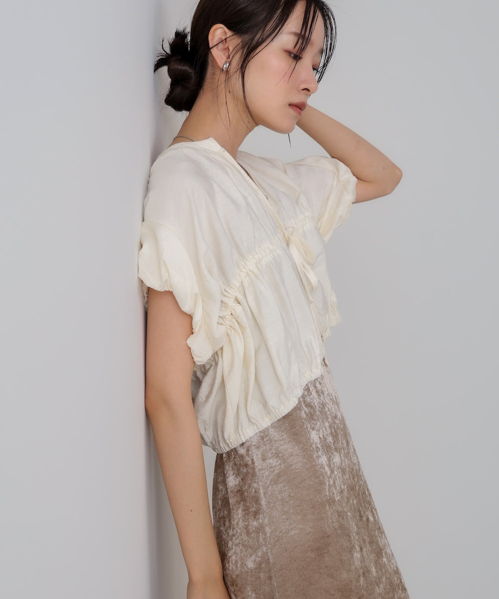 ギャザードロストシャツベスト