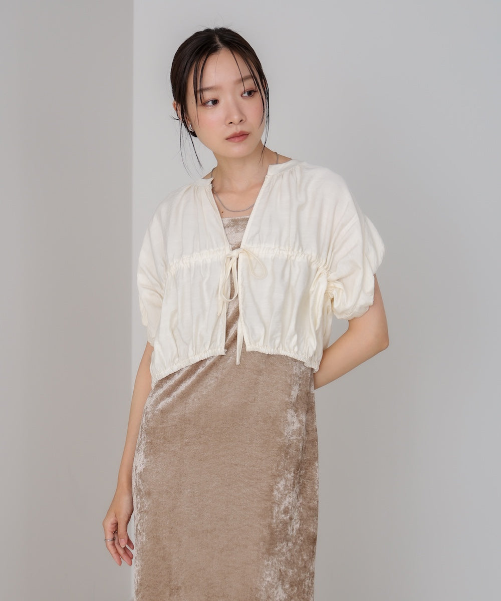 ギャザードロストシャツベスト